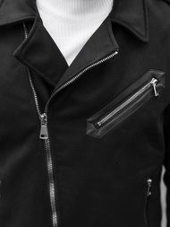 Pereinamojo laikotarpio juoda vyriška striukė OZONEE JS/M15501