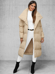 Smėlinė moteriška striukė OZONEE JS/M737/62Z