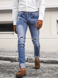 Mėlyni vyriški džinsai OZONEE NB/MP0126B