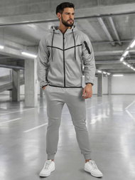 Pilkas vyriškas sportinis kostiumas OZONEE JS/8C1966/2