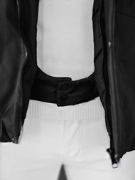 Juodai-pilka vyriška žieminė striukė OZONEE JS/91M9903/92