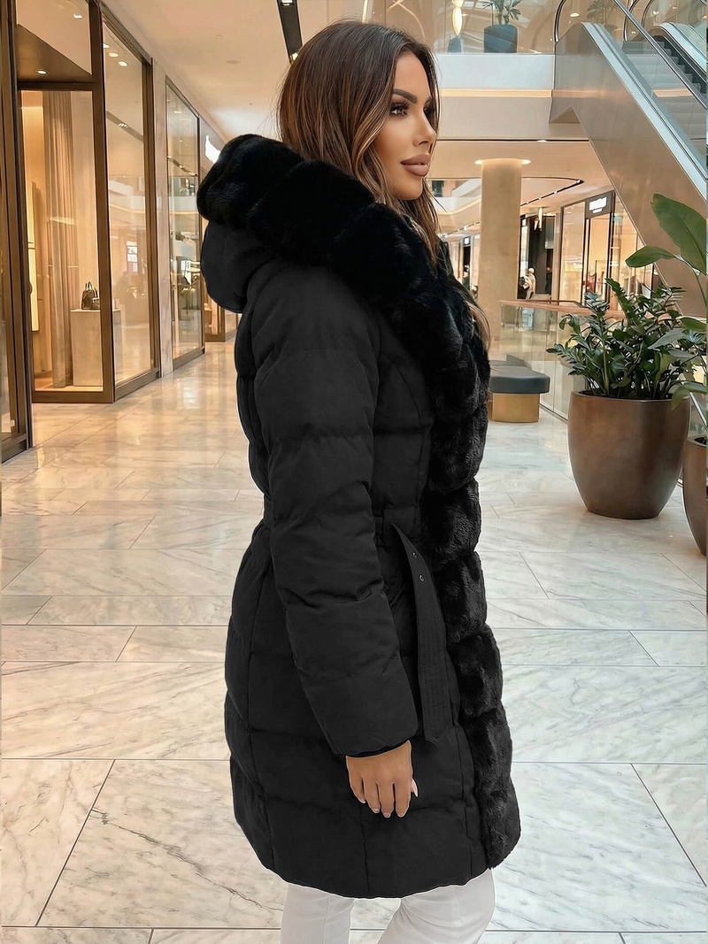 Juoda moteriška striukė OZONEE JS/5M3158/392Z