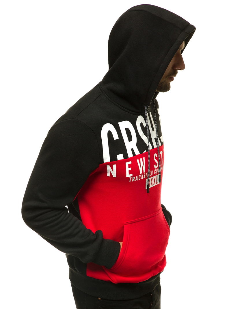 Raudonas vyriškas džemperis OZONEE JS/KS2115