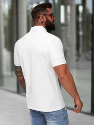 Balta vyriški polo marškinėliai OZONEE NB/MT3121