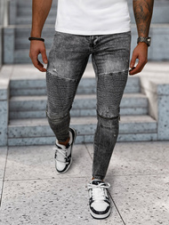 Juodai vyriški džinsai OZONEE NB/MP0069N