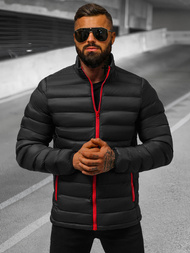 Pereinamojo laikotarpio juoda vyriška striukė/2 OZONEE JB/JP1111