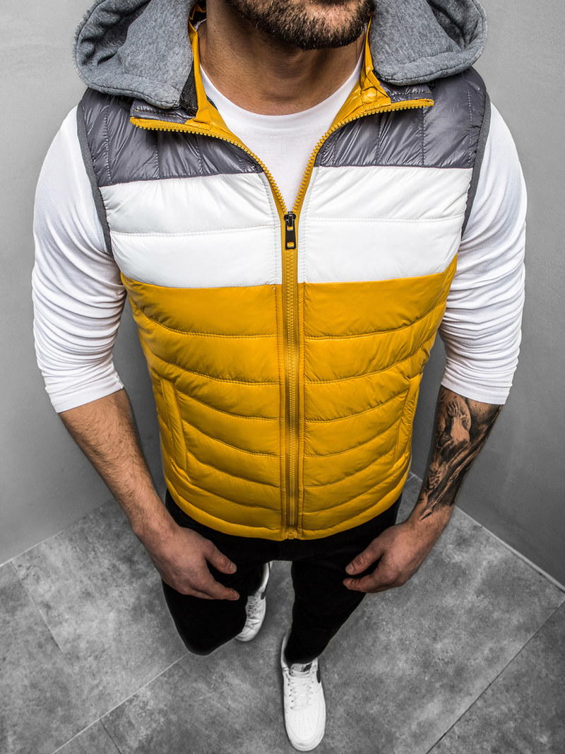 Geltona vyriška liemenė OZONEE N/6105Z