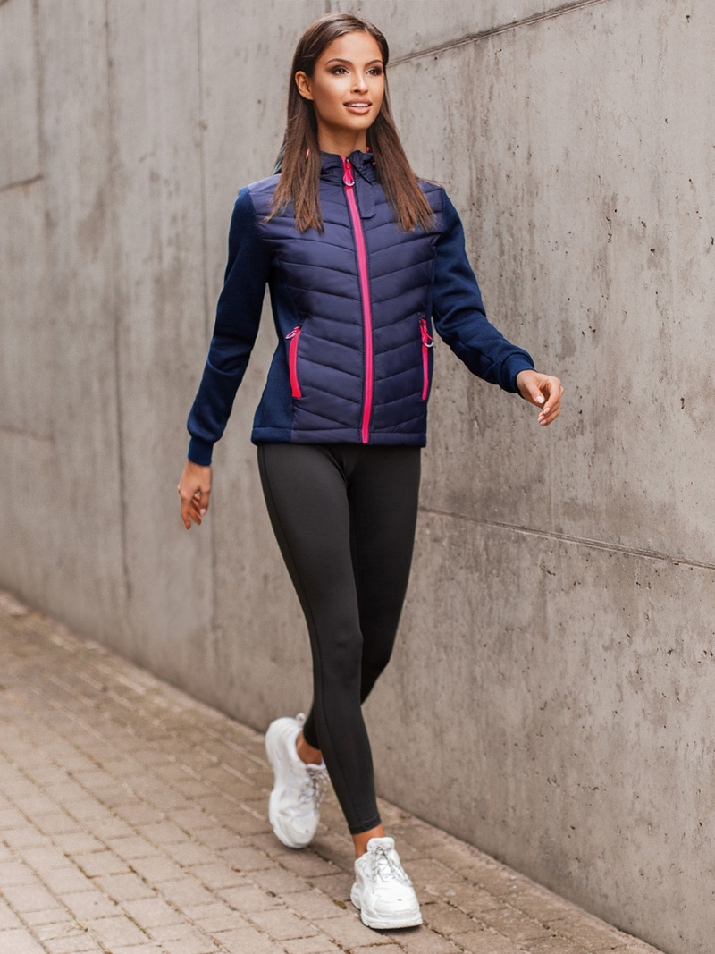 Granatinė moteriška striukė OZONEE JS/KSW4003Z