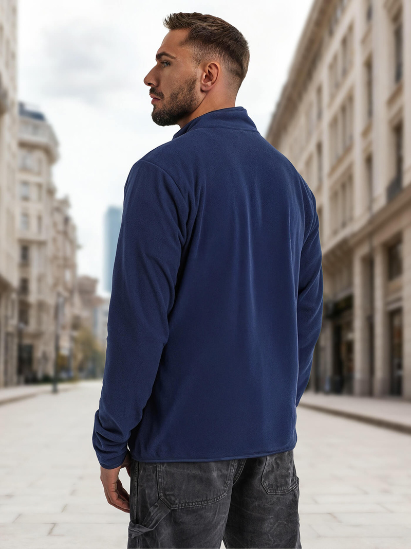 Granatinis vyriškas džemperis su užtrauktuku OZONEE JS/HH016/25