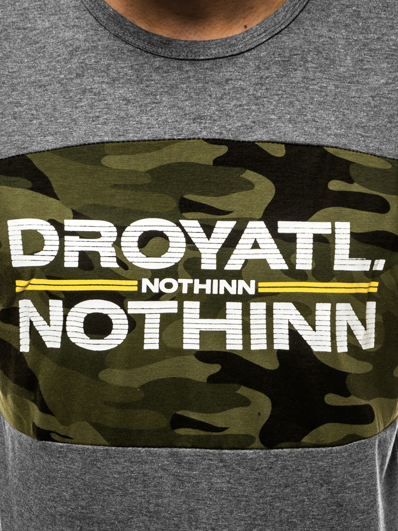 Grafitiniai vyriški marškinėliai OZONEE JS/SS10976