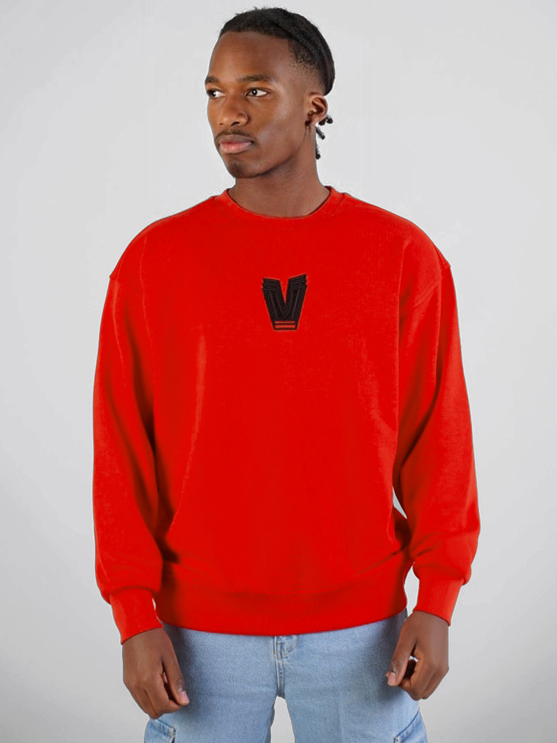 Raudona džemperis OZONEE O/SWE23034Z