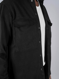 Juodi vyriški marškiniai OZONEE O/GOM23039