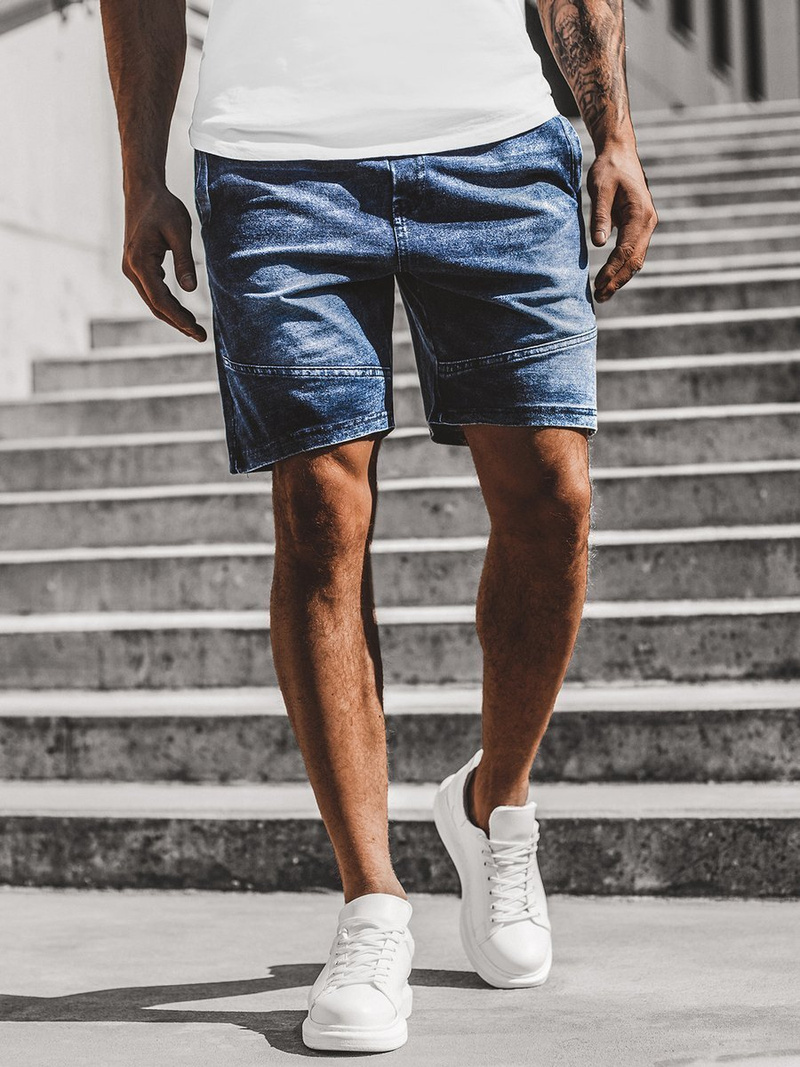 Mėlyni Vyriški džinso šortai OZONEE JS/KK116