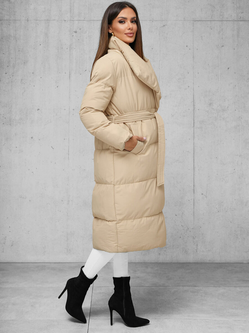 Smėlinė moteriška striukė OZONEE JS/M737/62Z