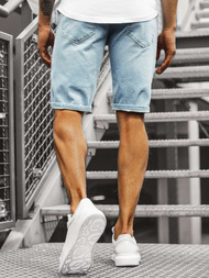 Šviesiai-Mėlyni Vyriški džinso šortai OZONEE B/55055