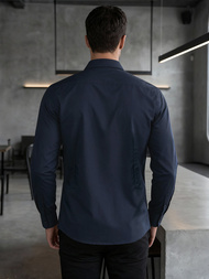 Granatinė vyriški marškiniai OZONEE V/V188Z