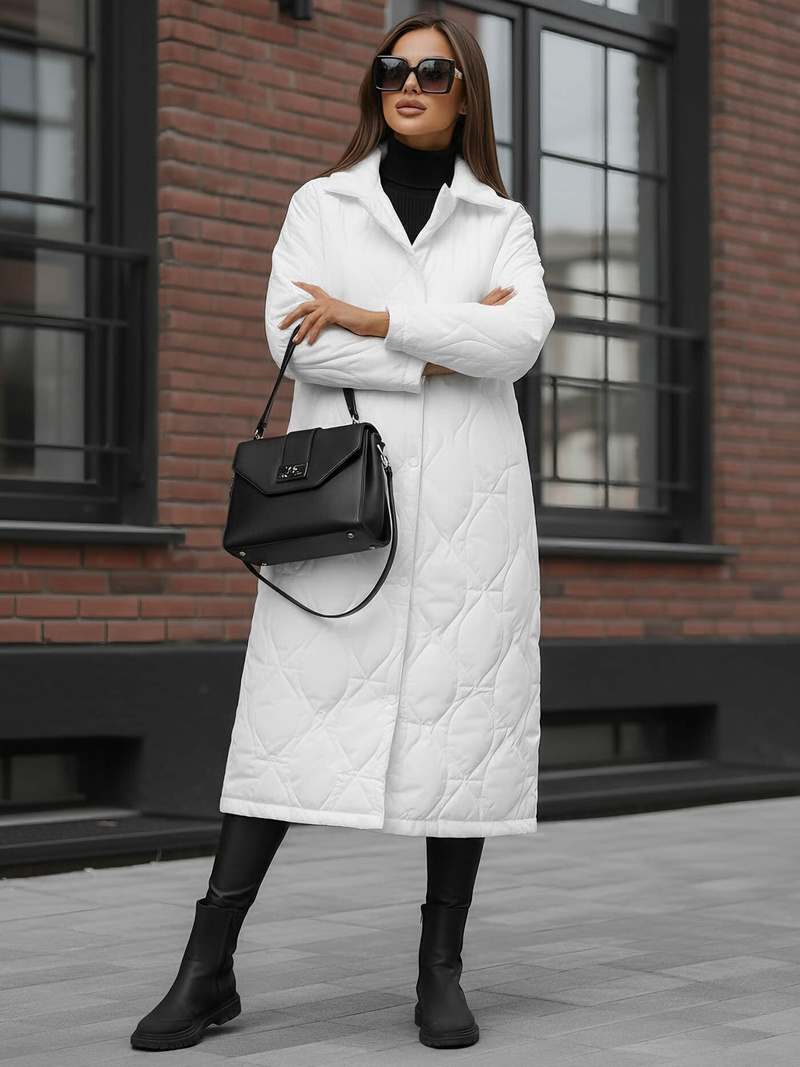 Baltas moteriška striukė OZONEE JS/5M3177/281Z