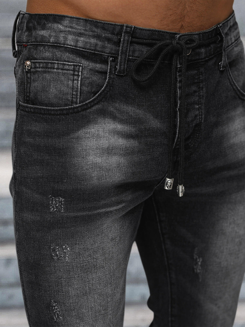 Juoda vyriški džinsai OZONEE NB/MP0063/1N