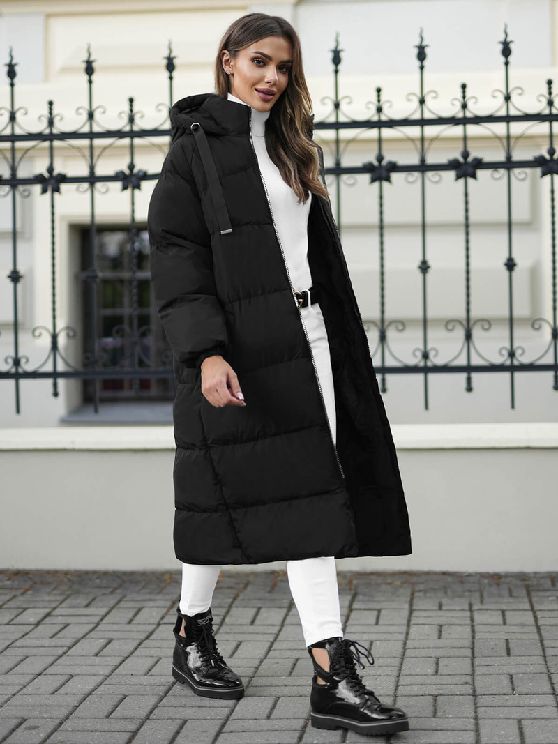 Juoda moteriška striukė OZONEE JS/5M3163/392Z