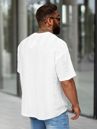 Balti vyriški marškinėliai OZONEE O/B1149