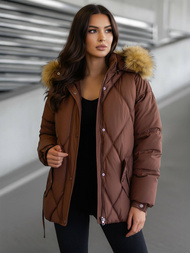 Šokoladas moteriška žieminė striukė OZONEE JS/5M3329/158Z