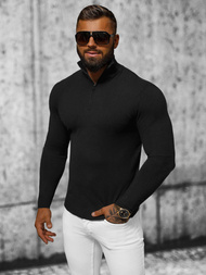 Juodi vyriškas megztinis OZONEE NB/MM6007/4Z