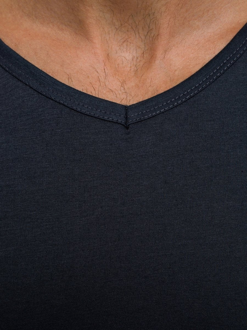 J.STYLE 712007 Tamsiai mėlyni vyriški marškinėliai