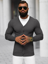 Grafitinis vyriškas megztinis OZONEE NB/MM6006/3Z