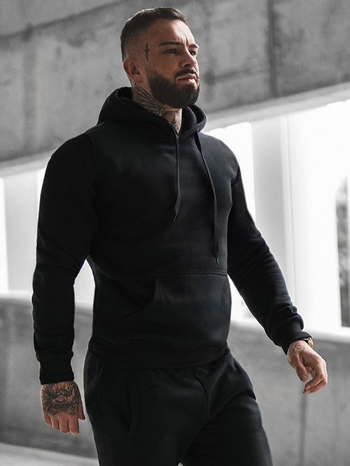 Juodas vyriškas sportinis kostiumas OZONEE JS/XW2009