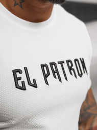 Baltas vyriški marškinėliai OZONEE O/T7283