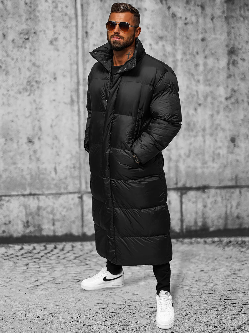 Juoda vyriška žieminė striukė OZONEE O/M3202