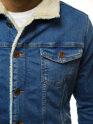 Šviesiai-mėlyna vyriška džinso striukė OZONEE BN/5938