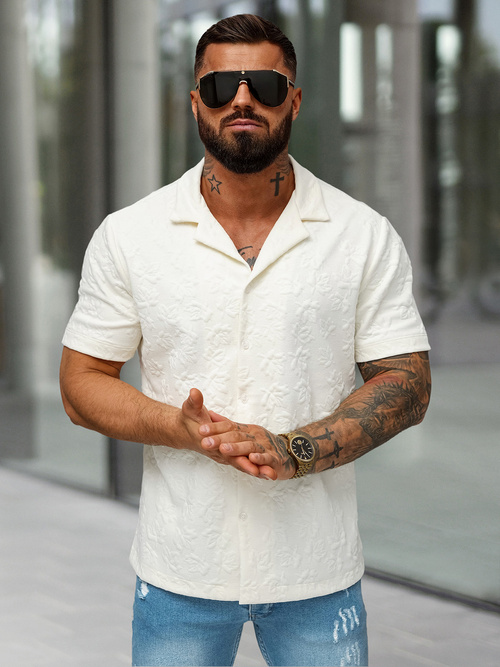 Pieno spalvos vyriški marškiniai trumpomis rankovėmis OZONEE O/B2258