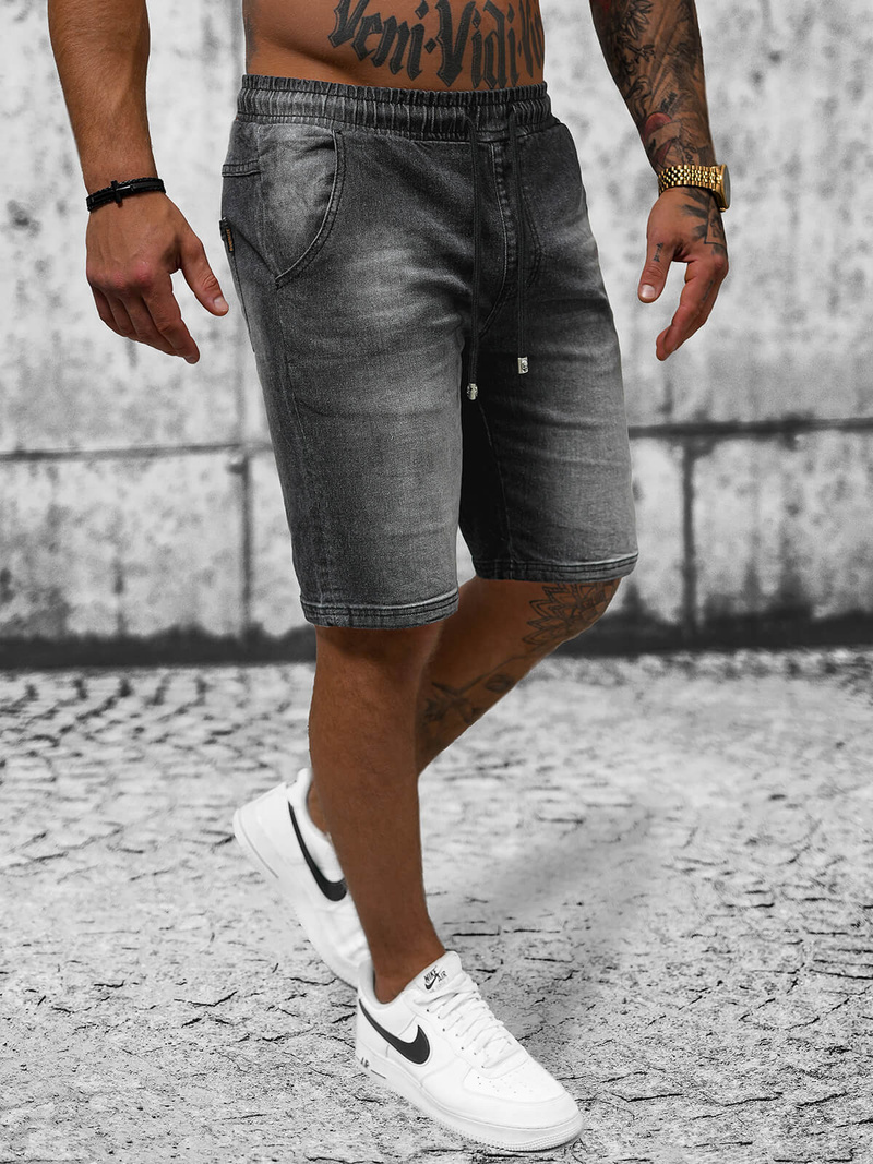 Juodi vyriški šortai OZONEE NB/MP0276N