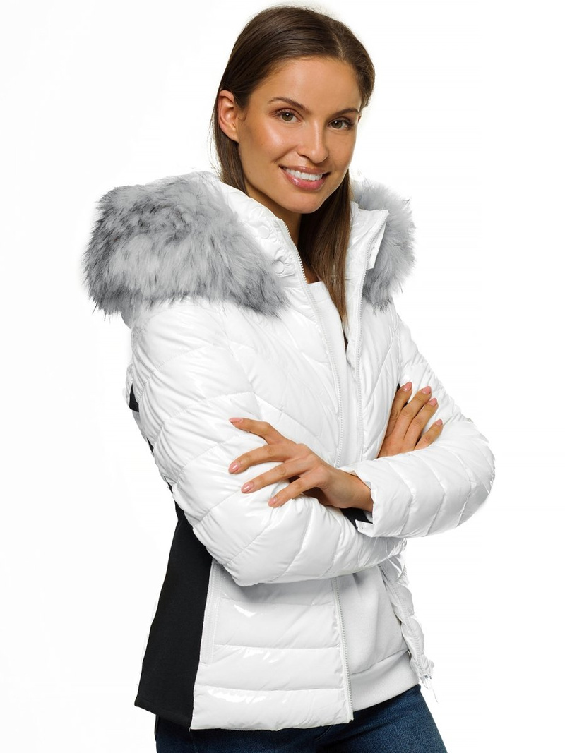 Balta moteriška striukė OZONEE O/DK059/28