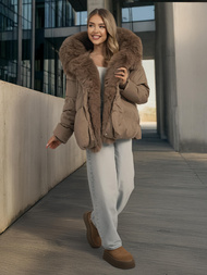 Tamiai-smėlinis moteriška striukė OZONEE O/16M9179/84Z