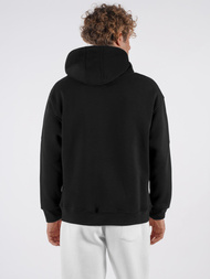 Juoda džemperis su gobtuvu OZONEE O/SWE23019Z