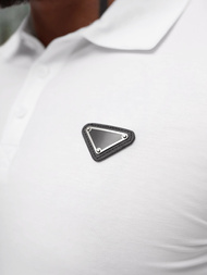 Balta vyriški polo marškinėliai OZONEE NB/MT3122