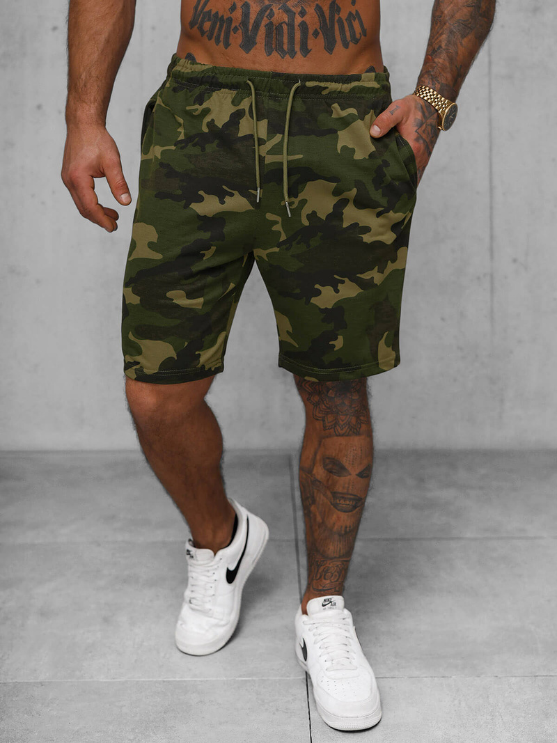 Žalios vyriški sportiniai šortai OZONEE JS/8K283/29