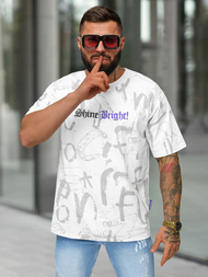 Baltas vyriški marškinėliai OZONEE O/YN2/621