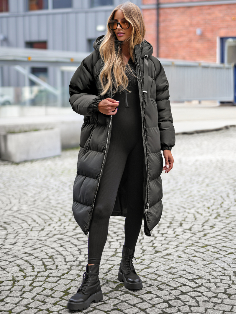 Juoda moteriška striukė OZONEE JS/5M3163/392Z