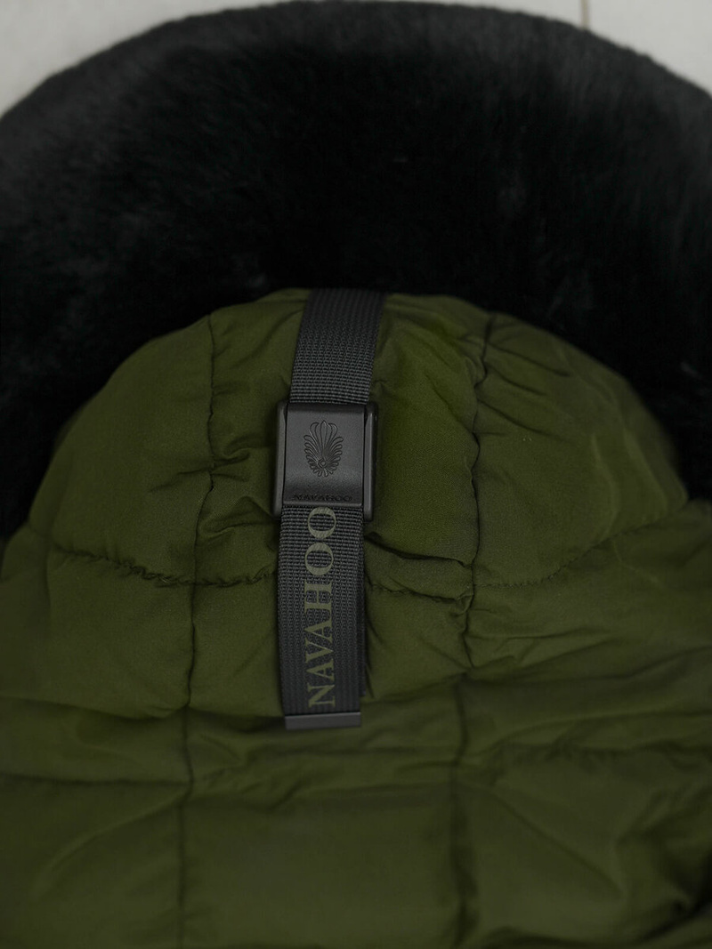 Rusvai žalsva moteriška striukė OZONEE O/W377