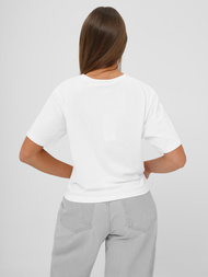 Baltai-juodas moteriški marškinėliai OZONEE JS/RJ77247