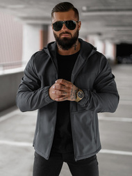 Grafitinis vyriška softshelte striukė OZONEE JS/27B6523/5Z