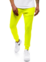 Geltonos vyriškos sportinės kelnės-NEON OZONEE G/11129