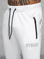 Baltas vyriškas sportinis kostiumas OZONEE O/FF3781AB