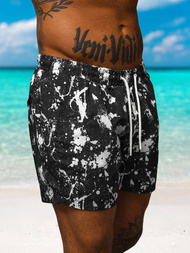 Juodai-balti vyriški maudymosi šortai OZONEE O/MTK3222