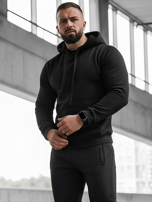 Juodas vyriškas sportinis kostiumas OZONEE JS/68C10381/3Z