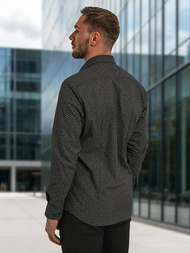 Juodi vyriški marškiniai OZONEE V/V184