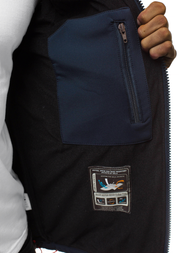 Tamsiai mėlyna-Raudona vyriška softshelte striukė OZONEE GE/12259Z